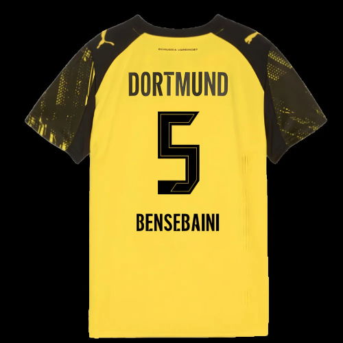 2025-2026 Borussia Dortmund Home Shirt (Kids) (Bensebaini 5)