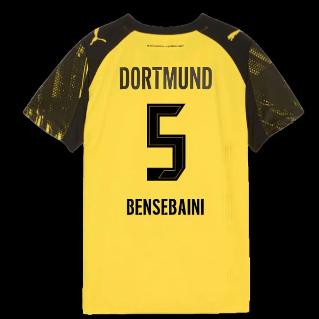 2025-2026 Borussia Dortmund Home Shirt (Kids) (Bensebaini 5)