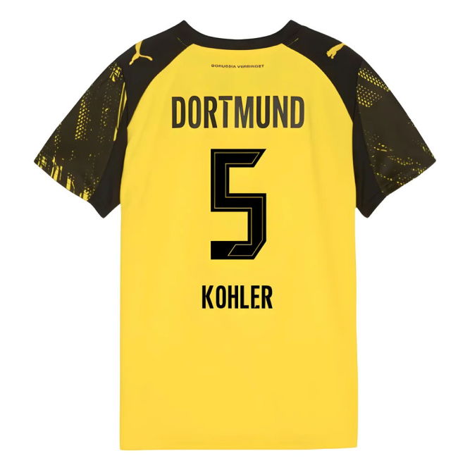 2025-2026 Borussia Dortmund Home Shirt (Kids) (Kohler 5)