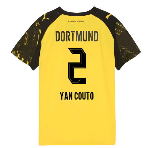 2025-2026 Borussia Dortmund Home Shirt (Kids) (Yan Couto 2)