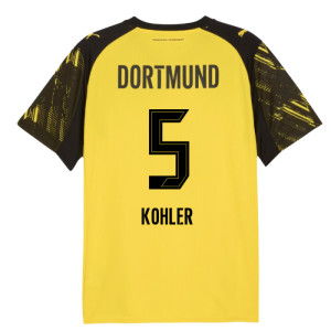 2025-2026 Borussia Dortmund Home Shirt (Kohler 5)