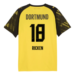 2025-2026 Borussia Dortmund Home Shirt (Ricken 18)