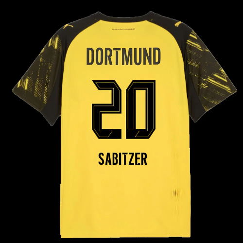 2025-2026 Borussia Dortmund Home Shirt (Sabitzer 20)