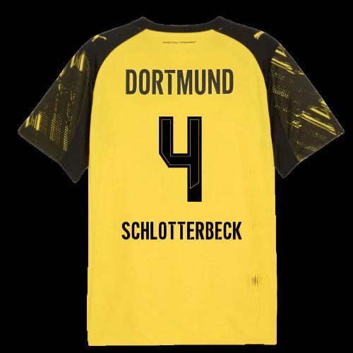 2025-2026 Borussia Dortmund Home Shirt (Schlotterbeck 4)