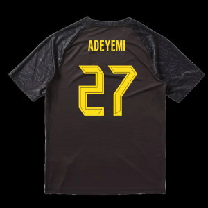 2025-2026 Borussia Dortmund Warm Up Jersey (Black) (Adeyemi 27)