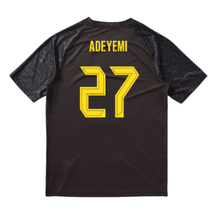 2025-2026 Borussia Dortmund Warm Up Jersey (Black) (Adeyemi 27)