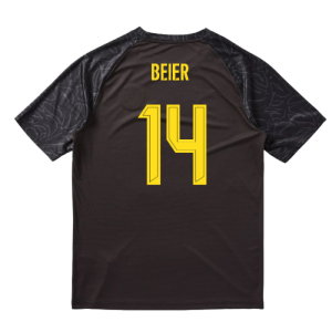 2025-2026 Borussia Dortmund Warm Up Jersey (Black) (Beier 14)