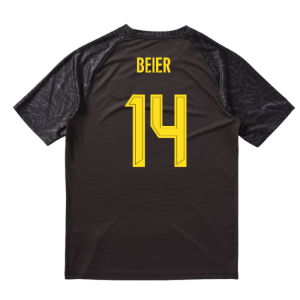 2025-2026 Borussia Dortmund Warm Up Jersey (Black) (Beier 14)