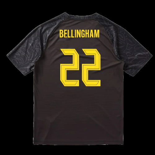 2025-2026 Borussia Dortmund Warm Up Jersey (Black) (Bellingham 22)