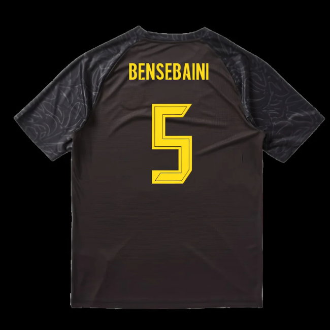 2025-2026 Borussia Dortmund Warm Up Jersey (Black) (Bensebaini 5)