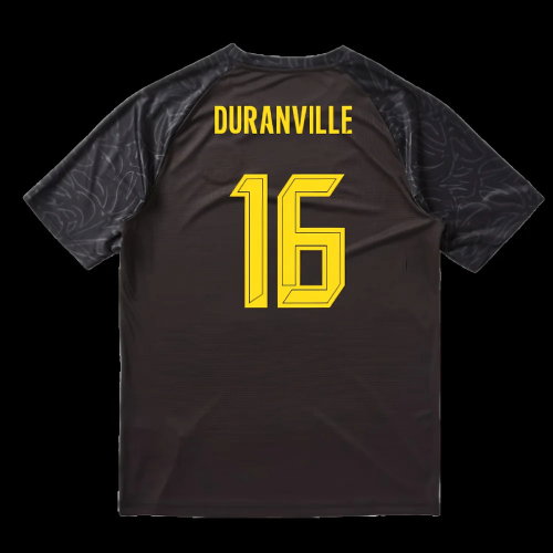 2025-2026 Borussia Dortmund Warm Up Jersey (Black) (Duranville 16)