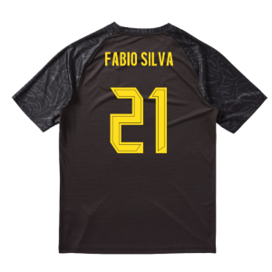 2025-2026 Borussia Dortmund Warm Up Jersey (Black) (Fabio Silva 21)