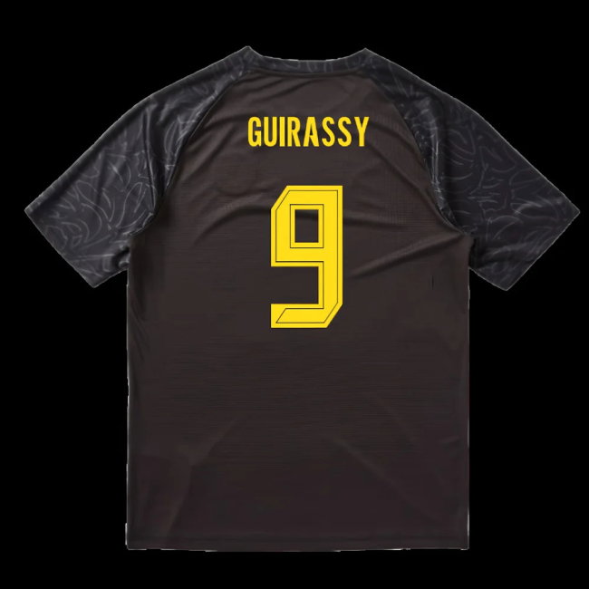 2025-2026 Borussia Dortmund Warm Up Jersey (Black) (Guirassy 9)