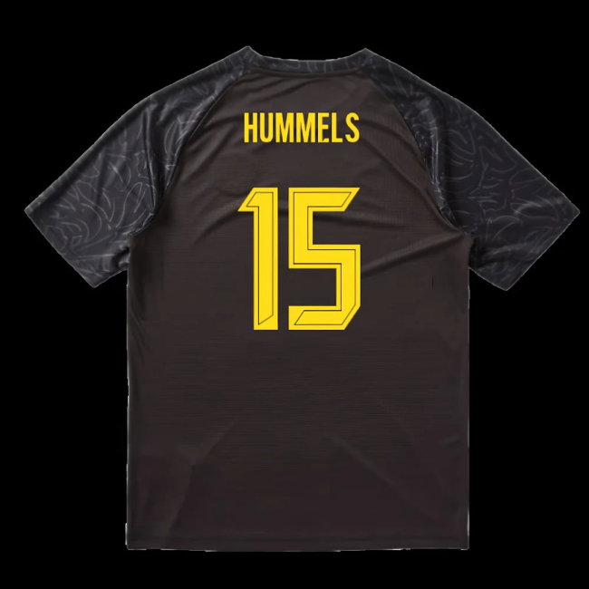 2025-2026 Borussia Dortmund Warm Up Jersey (Black) (Hummels 15)