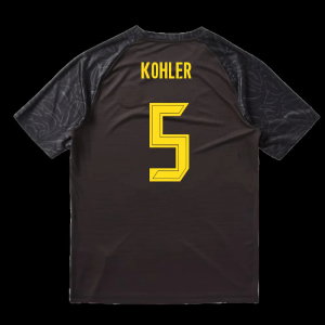 2025-2026 Borussia Dortmund Warm Up Jersey (Black) (Kohler 5)