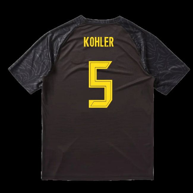 2025-2026 Borussia Dortmund Warm Up Jersey (Black) (Kohler 5)