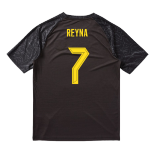 2025-2026 Borussia Dortmund Warm Up Jersey (Black) (Reyna 7)