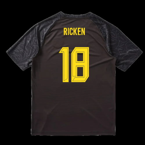 2025-2026 Borussia Dortmund Warm Up Jersey (Black) (Ricken 18)