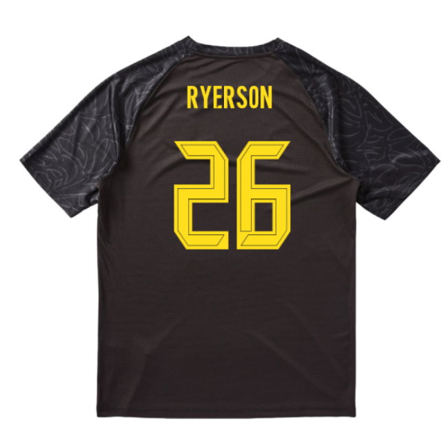2025-2026 Borussia Dortmund Warm Up Jersey (Black) (Ryerson 26)