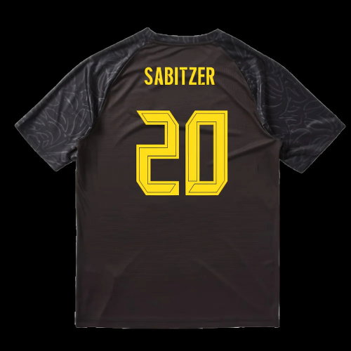 2025-2026 Borussia Dortmund Warm Up Jersey (Black) (Sabitzer 20)