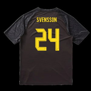 2025-2026 Borussia Dortmund Warm Up Jersey (Black) (Svensson 24)