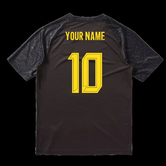 2025-2026 Borussia Dortmund Warm Up Jersey (Black) (Your Name)