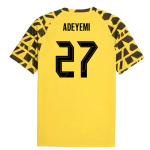 2025-2026 Borussia Dortmund Warm Up Jersey (Yellow) (Adeyemi 27)
