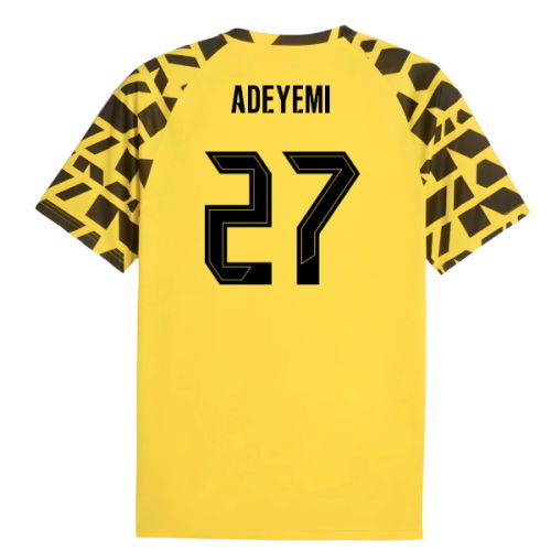 2025-2026 Borussia Dortmund Warm Up Jersey (Yellow) (Adeyemi 27)