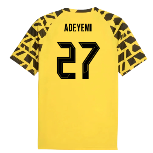 2025-2026 Borussia Dortmund Warm Up Jersey (Yellow) (Adeyemi 27)