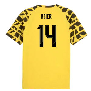 2025-2026 Borussia Dortmund Warm Up Jersey (Yellow) (Beier 14)