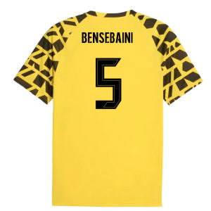 2025-2026 Borussia Dortmund Warm Up Jersey (Yellow) (Bensebaini 5)