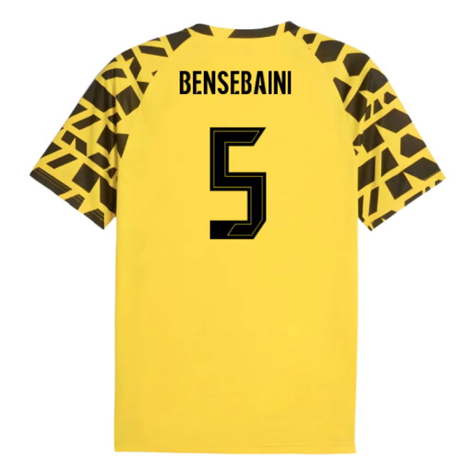 2025-2026 Borussia Dortmund Warm Up Jersey (Yellow) (Bensebaini 5)