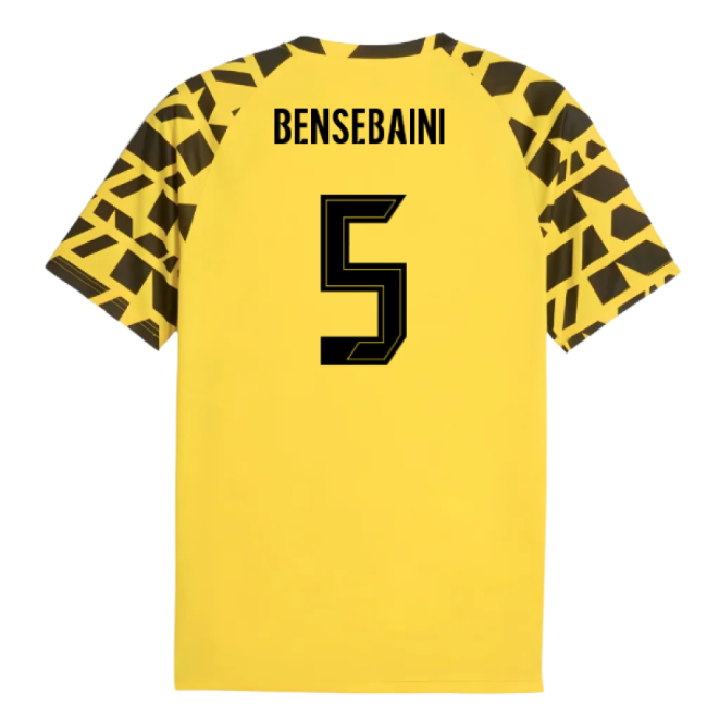 2025-2026 Borussia Dortmund Warm Up Jersey (Yellow) (Bensebaini 5)