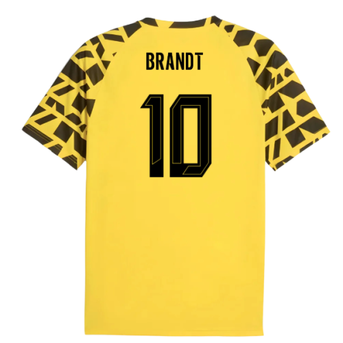 2025-2026 Borussia Dortmund Warm Up Jersey (Yellow) (Brandt 10)