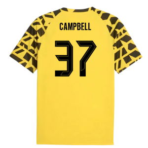 2025-2026 Borussia Dortmund Warm Up Jersey (Yellow) (Campbell 37)
