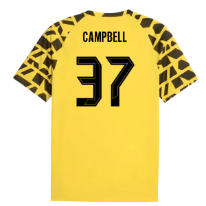 2025-2026 Borussia Dortmund Warm Up Jersey (Yellow) (Campbell 37)