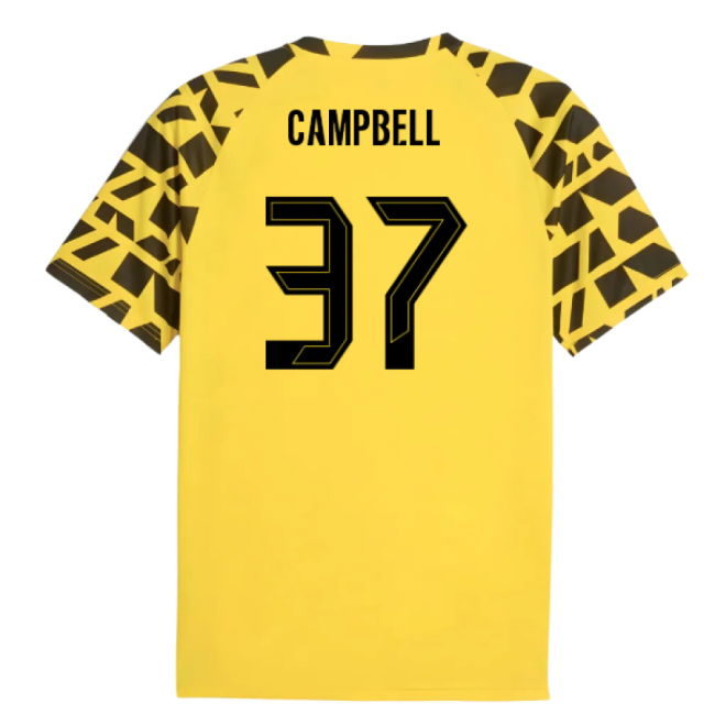 2025-2026 Borussia Dortmund Warm Up Jersey (Yellow) (Campbell 37)