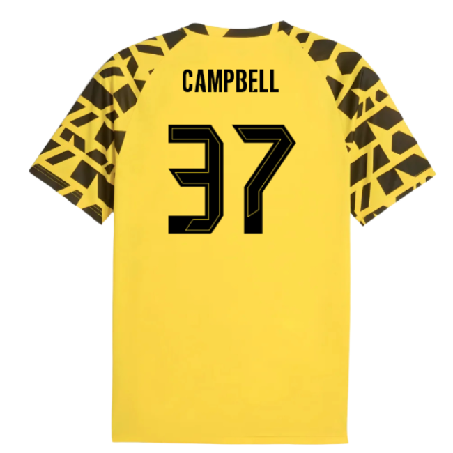 2025-2026 Borussia Dortmund Warm Up Jersey (Yellow) (Campbell 37)