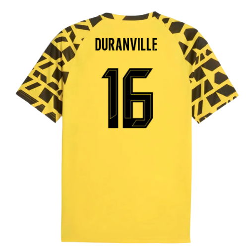 2025-2026 Borussia Dortmund Warm Up Jersey (Yellow) (Duranville 16)
