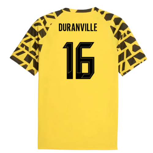 2025-2026 Borussia Dortmund Warm Up Jersey (Yellow) (Duranville 16)