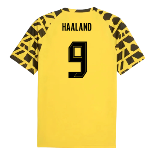 2025-2026 Borussia Dortmund Warm Up Jersey (Yellow) (Haaland 9)