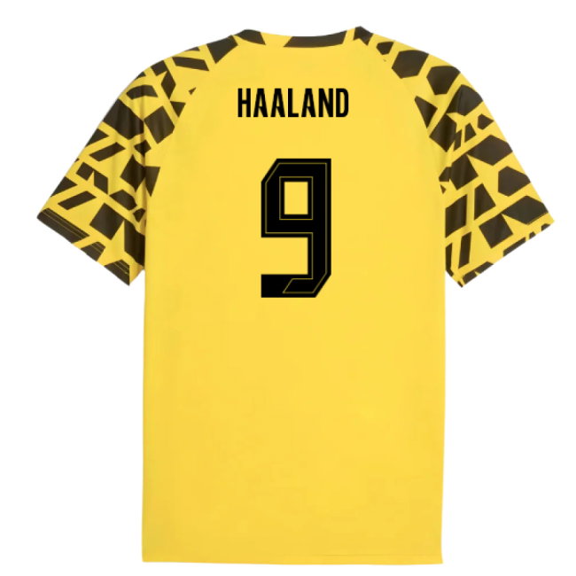 2025-2026 Borussia Dortmund Warm Up Jersey (Yellow) (Haaland 9)