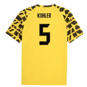 2025-2026 Borussia Dortmund Warm Up Jersey (Yellow) (Kohler 5)