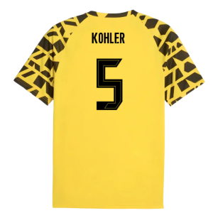 2025-2026 Borussia Dortmund Warm Up Jersey (Yellow) (Kohler 5)