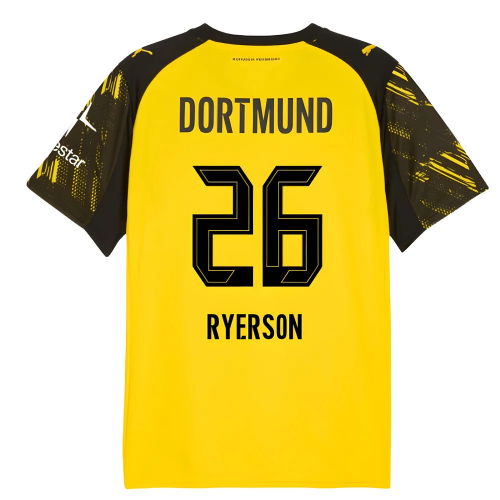 2025-2026 Borussia Dortmund Warm Up Jersey (Yellow) (Ryerson 26)