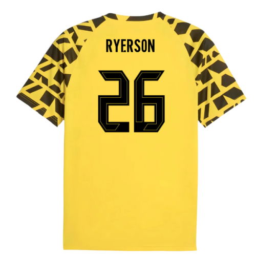 2025-2026 Borussia Dortmund Warm Up Jersey (Yellow) (Ryerson 26)