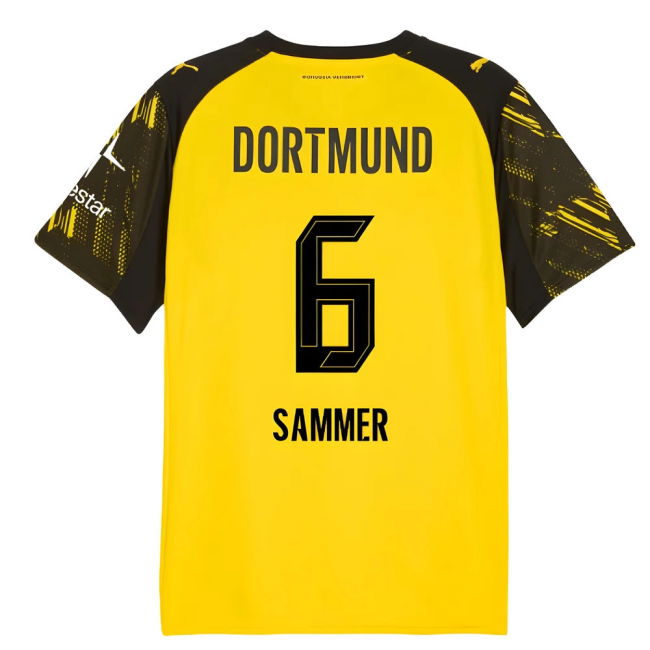 2025-2026 Borussia Dortmund Warm Up Jersey (Yellow) (Sammer 6)