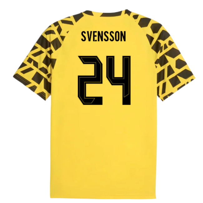 2025-2026 Borussia Dortmund Warm Up Jersey (Yellow) (Svensson 24)