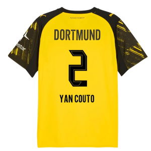 2025-2026 Borussia Dortmund Warm Up Jersey (Yellow) (Yan Couto 2)