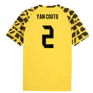 2025-2026 Borussia Dortmund Warm Up Jersey (Yellow) (Yan Couto 2)